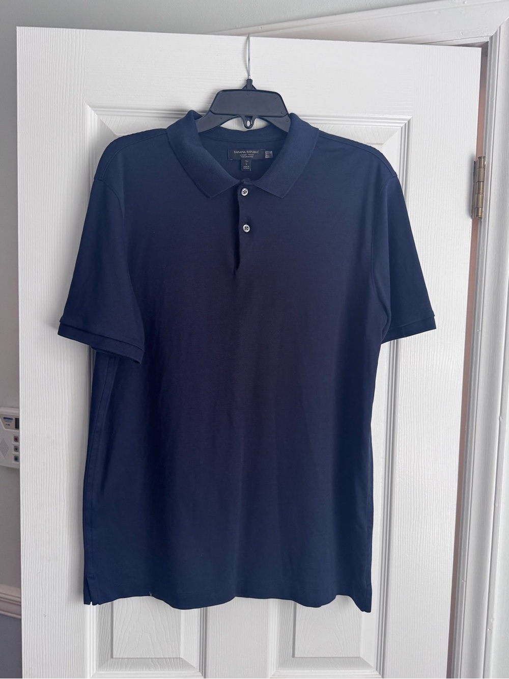 Banana Republic Luxury Touch Performance Mens Polo Navy